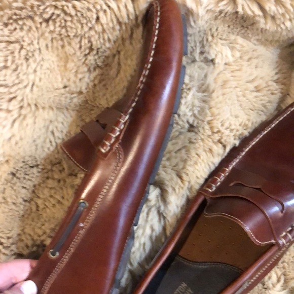 JOHNSTON & MURPHY GIBSON PENNY TAN size 11.5 - Picture 8 of 12